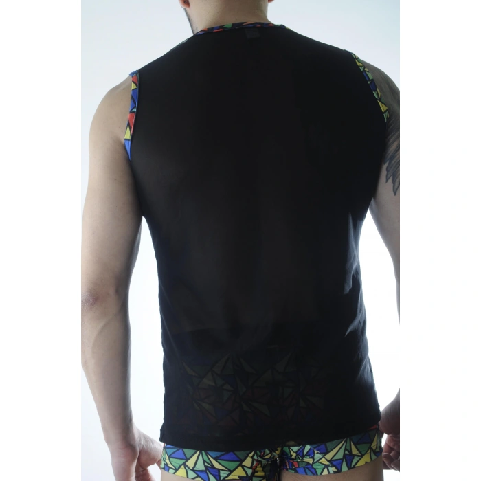 Erkek Transparan Renki Atlet Boxer Takımı