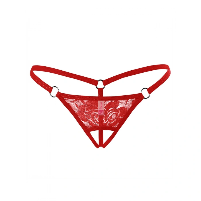 Fantezi İç Giyim Ağı Açık Dantelli Fantazi G String