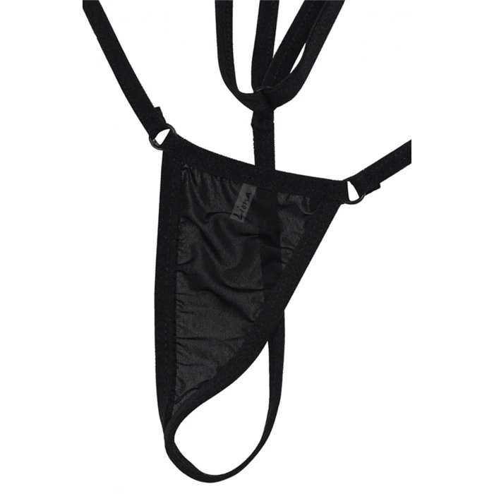 Kadın Fantazi İç Giyim Siyah Fantezi String