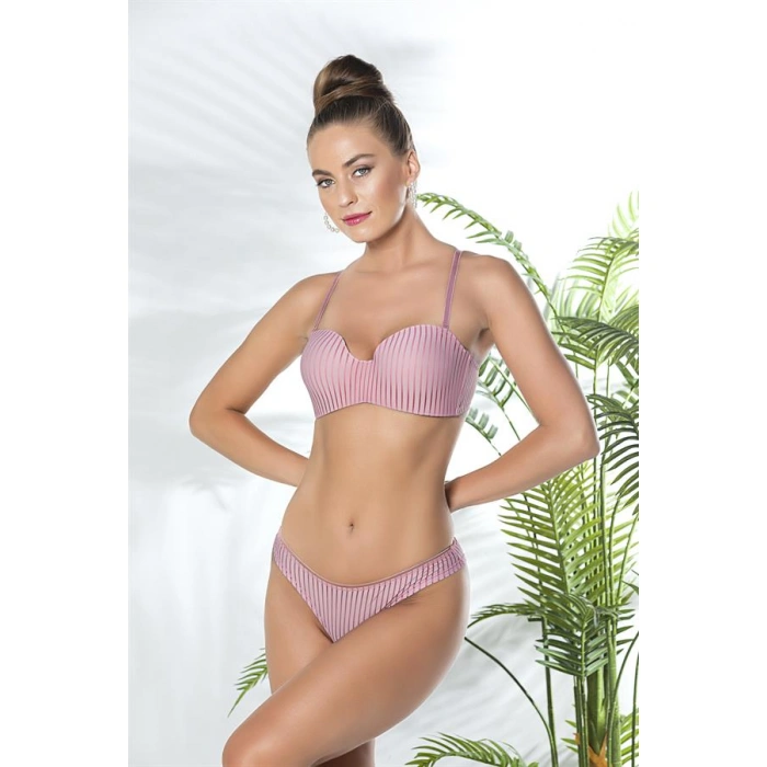 Straplez Lotus Sütyen Ve Slip Külot Takım Pembe (brf31761)