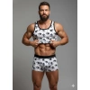 Erkek Desenli Tank Top Boxer Takım