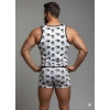 Erkek Desenli Tank Top Boxer Takım