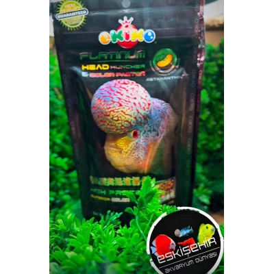 ORJİNAL PAKET OKİKO HEAD HUNCHER FLOWERHORN KAFA YAPMA YEMİ SİYAH