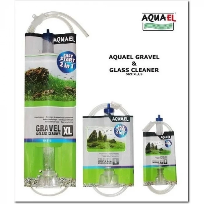 Aquael Gravel & Glass Cleaner Dip Süpürgesi L