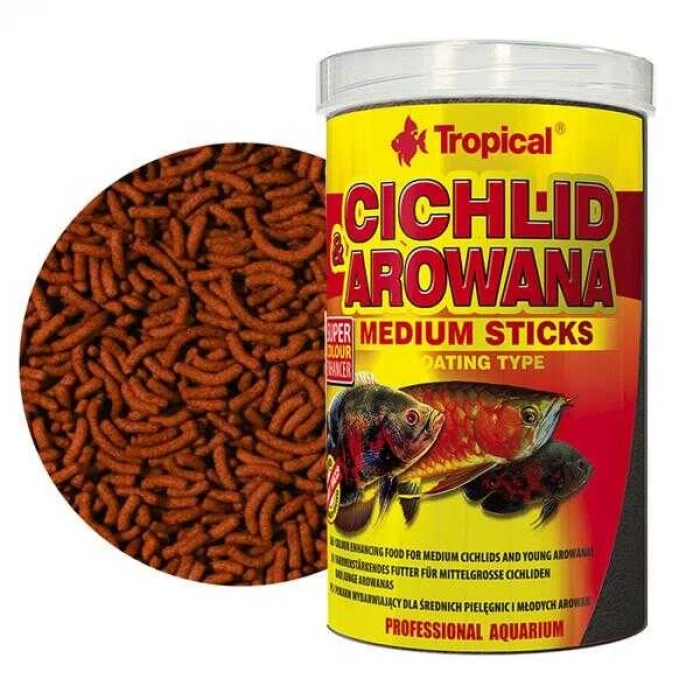 Tropical Cichlid Arowana Medium Sticks 1000 ML 360gr