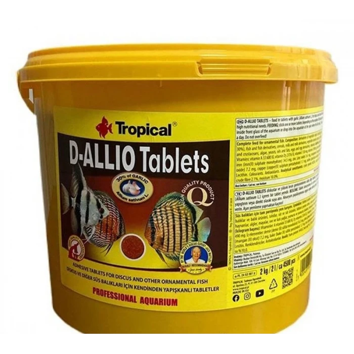 Tropical D-Allio Tablets 100lü Paket Kovadan Bölme