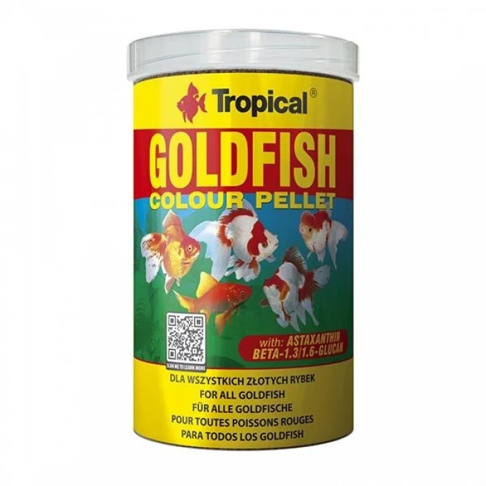 Tropical Goldfish Color Pellet 1000ml 360gr