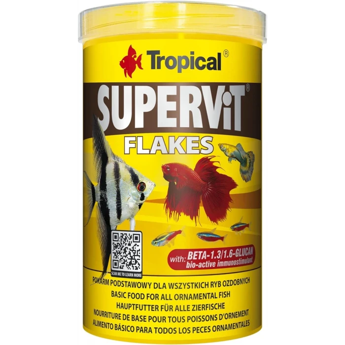 Tropical Supervit Flakes Balık Yemi 1000ml 200gr