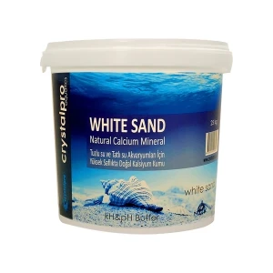 Crystal Pro White Sand 25 Kg Kalsiyum Karbonatlı Akvaryum Kumu