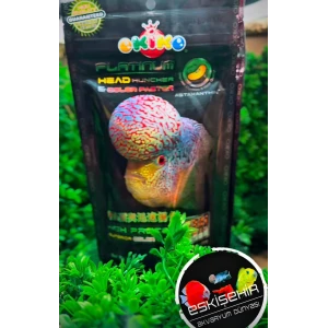 ORJİNAL PAKET OKİKO HEAD HUNCHER FLOWERHORN KAFA YAPMA YEMİ SİYAH