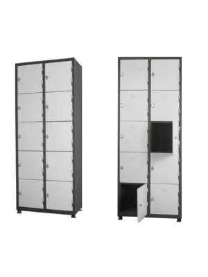 Metal Emanet Soyunma Dolap 10 Gözlü Çelik Dolap