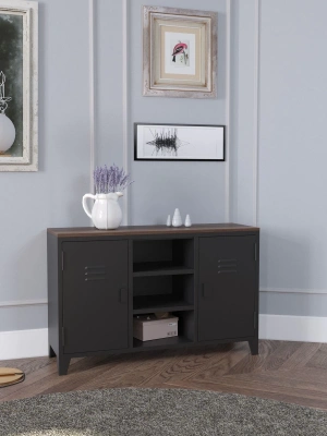 Metal Dosya Kitaplık Dolabı Vintage