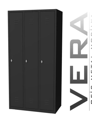 Soyunma Dolabı 3 Kişilik Metal Dolap, İşçi Soyunma Dolabı 90X50X180