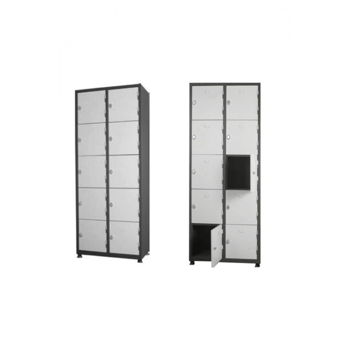 Metal Emanet Soyunma Dolap 10 Gözlü Çelik Dolap