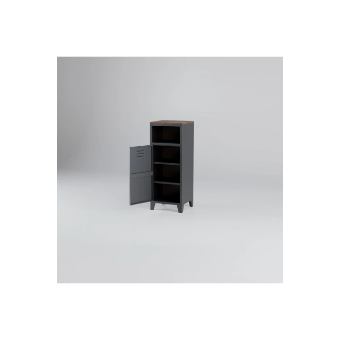 Metal Dosya Kitaplık Dolabı Vintage