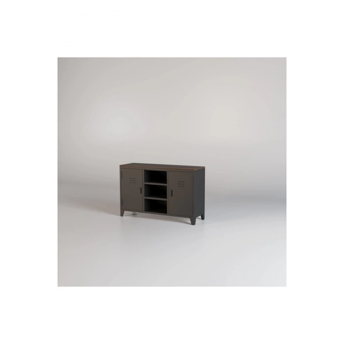 Metal Dosya Kitaplık Dolabı Vintage