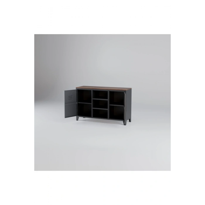 Metal Dosya Kitaplık Dolabı Vintage