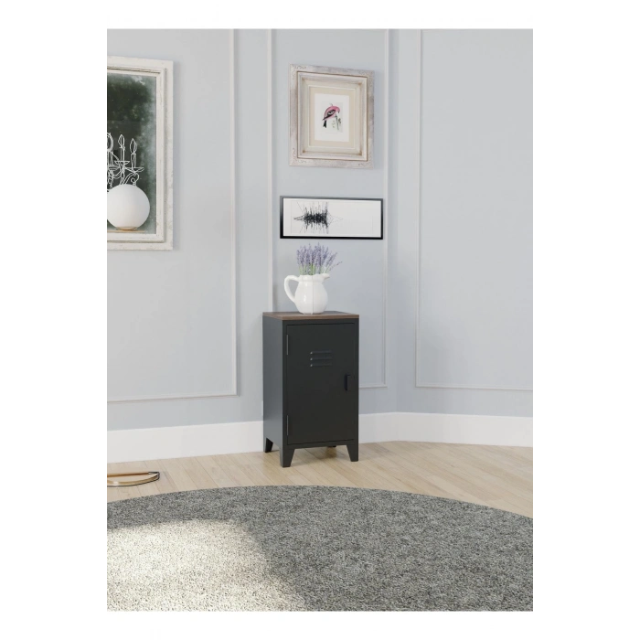 Metal Dosya Kitaplık Dolabı Vintage