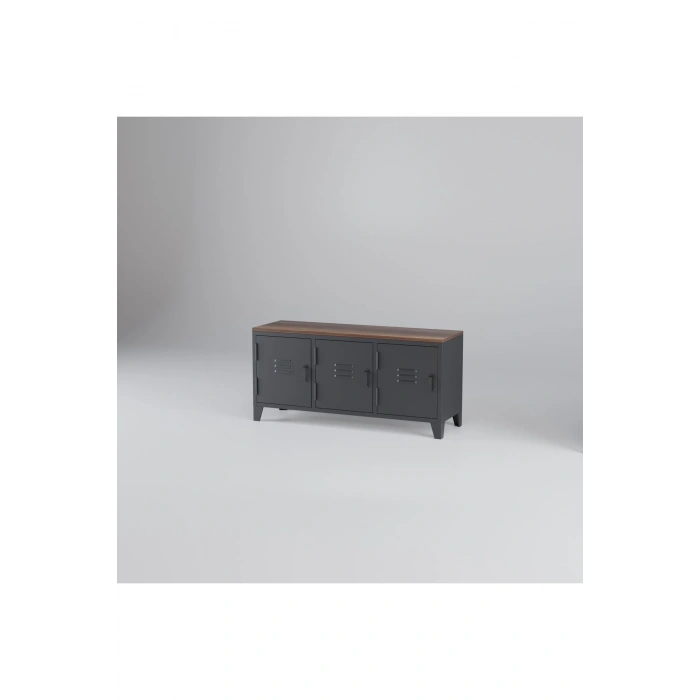 Metal Dosya Kitaplık Dolabı Vintage