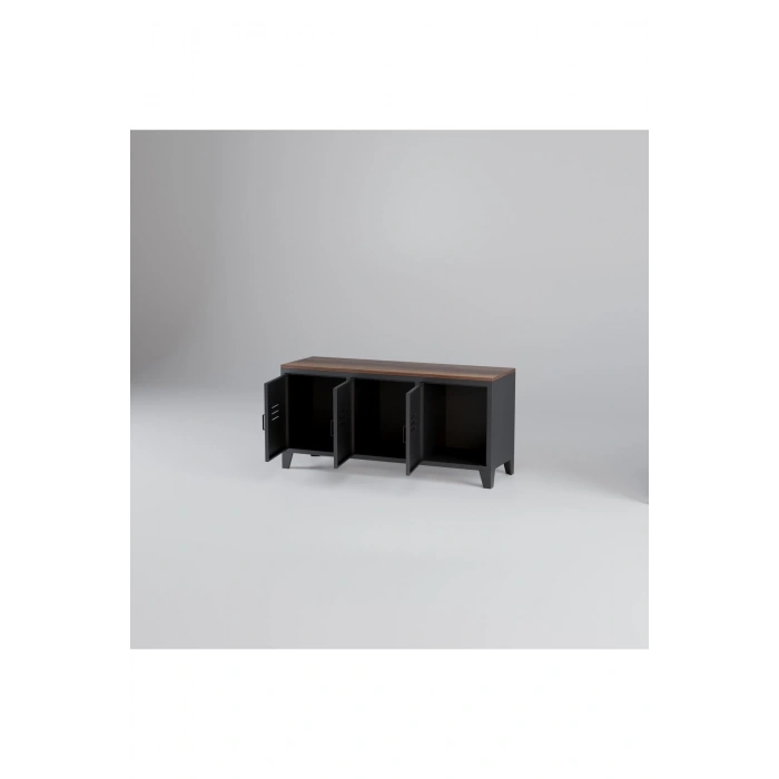 Metal Dosya Kitaplık Dolabı Vintage