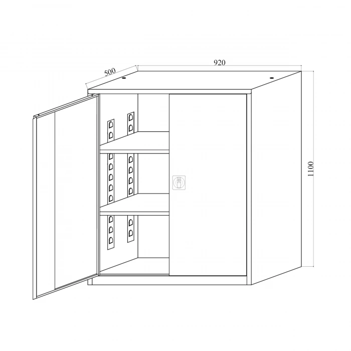 Çelik Dosya Dolabı Metal Dolap Ofis Dolapları Arşiv , Garaj , Bahçe , Kiler , Balkon 92X50X110