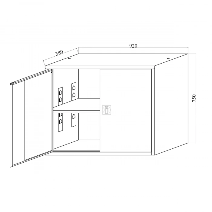 Çelik Dosya Dolabı Metal Dolap Ofis Dolapları Arşiv , Garaj , Bahçe , Kiler , Balkon 92x38x75