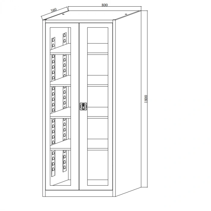 Dosya Dolabı Camlı Dosya Dolapları Ofis Dolabı Metal Dolap Ofis Dolapları Arşiv , Garaj , Bahçe , Kiler , Balkon 80X38X180