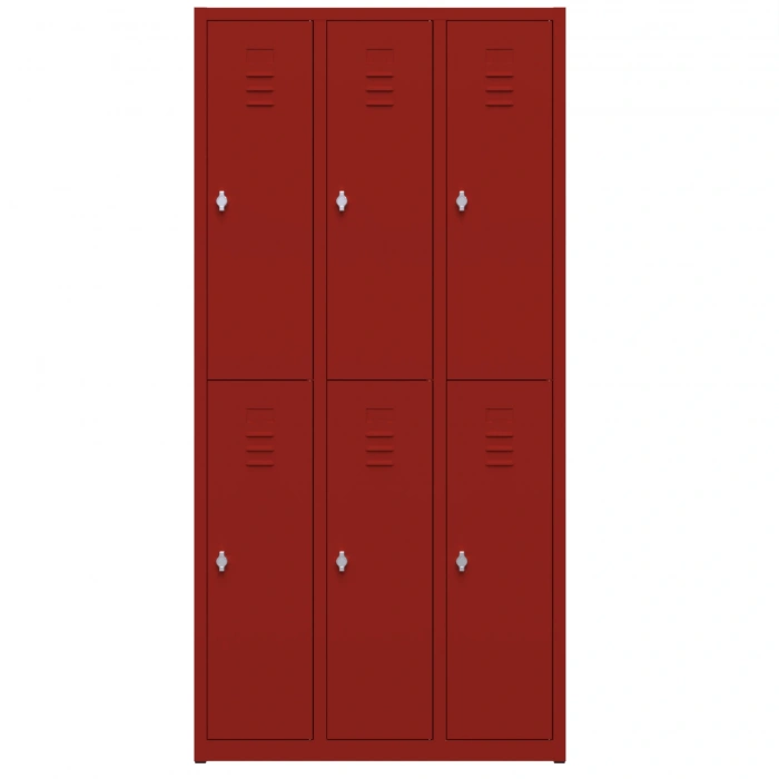 Metal Soyunma Dolabı 6 Kişilik İşçi Soyunma Dolabı 99X32X185