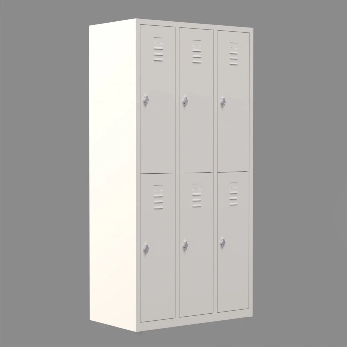 Metal Soyunma Dolabı 6 Kişilik İşçi Soyunma Dolabı