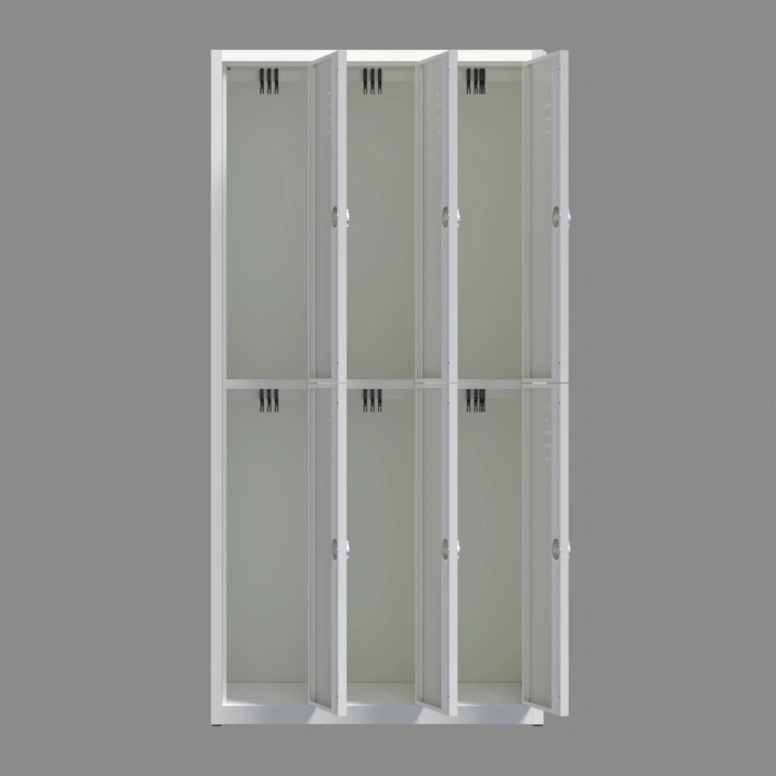 Metal Soyunma Dolabı 6 Kişilik İşçi Soyunma Dolabı