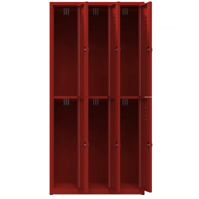 Metal Soyunma Dolabı 6 Kişilik İşçi Soyunma Dolabı