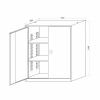Çelik Dosya Dolabı Metal Dolap Ofis Dolapları Arşiv , Garaj , Bahçe , Kiler , Balkon 92X50X110