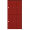 Metal Soyunma Dolabı 6 Kişilik İşçi Soyunma Dolabı 99X32X185