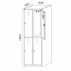 Soyunma Dolabı Metal 4 Kişilik İşçi Soyunma Dolabı
