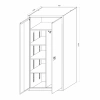 Temizlik Kiler Garaj Arşiv Dolabı 92X42X195