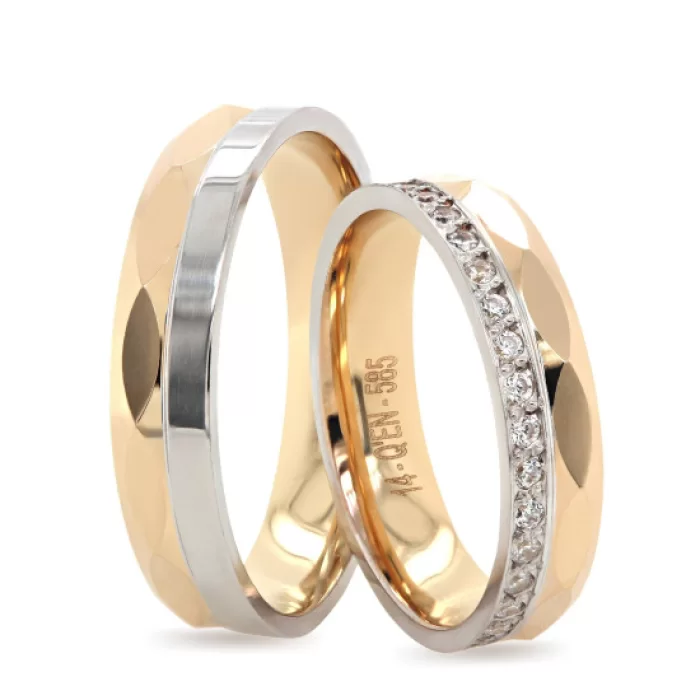 Two Colour Engagement Ring For Men