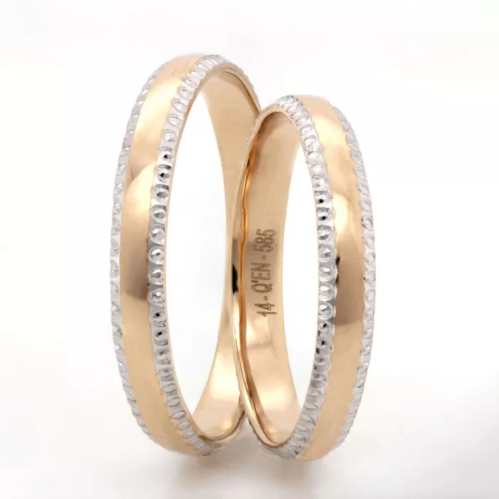 Light Collection Milgrain Engagement Ring Set