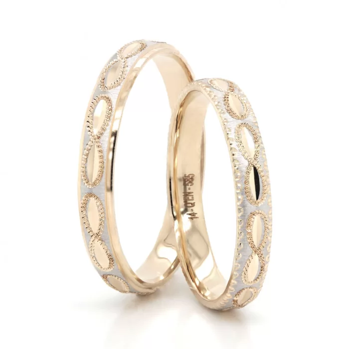 Light Collection Infinity Patterned Wedding Band For Set 