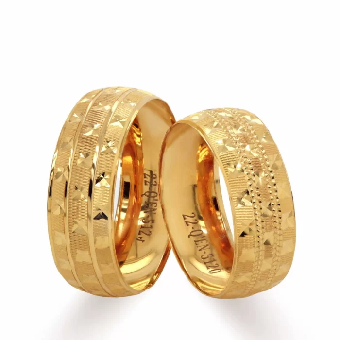 22k Eternity White Gold Wedding Ring For Men