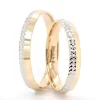 Light Collection Star Patterned Wedding Band For Set