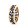 Full Blue Stone Design Wedding Ring For Women