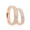 Rose Gold Rhombus Patterned Engagement Ring For Men