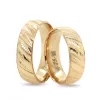 Yellow Gold Unique Patterned Wedding Ring For Women