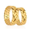 Yellow Gold Triple Braided Engagement Ring For Men
