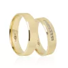 Yellow Gold Textured Wedding Ring For Men