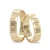 Yellow Gold Unique Cut Wedding Ring For Women