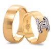 Matte Yellow Gold Wedding Ring For Men