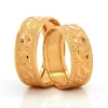 Gold Patterned Wedding Band For Women