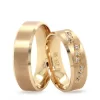 Stony Satin Finish Engagement Ring For Women