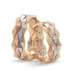Tricolor Rhombus Design Unique Wedding Ring For Women